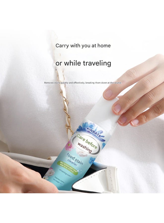 KINBATA Pre-Laundry Food Stain Remover & Clothing Oil Cleaner, Advanced Stubborn Stain Treatment for Clothes with Refreshing Scent, Easy-to-Use Roll-On Applicator 100g, Powerful Degreaser for Food Spills Sauce and Grease Stains, Safe on White and Colored Fabrics Effective Daily Laundry Care Solution. - Image 5